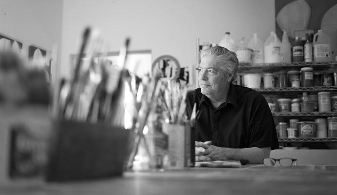 Cecil Touchon in his Santa Fe studio
